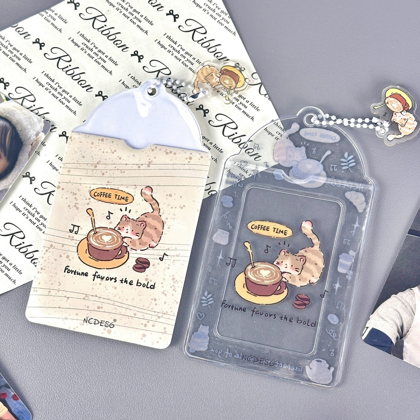 Coffee Kitty Card Holder | Kpop photocard holder