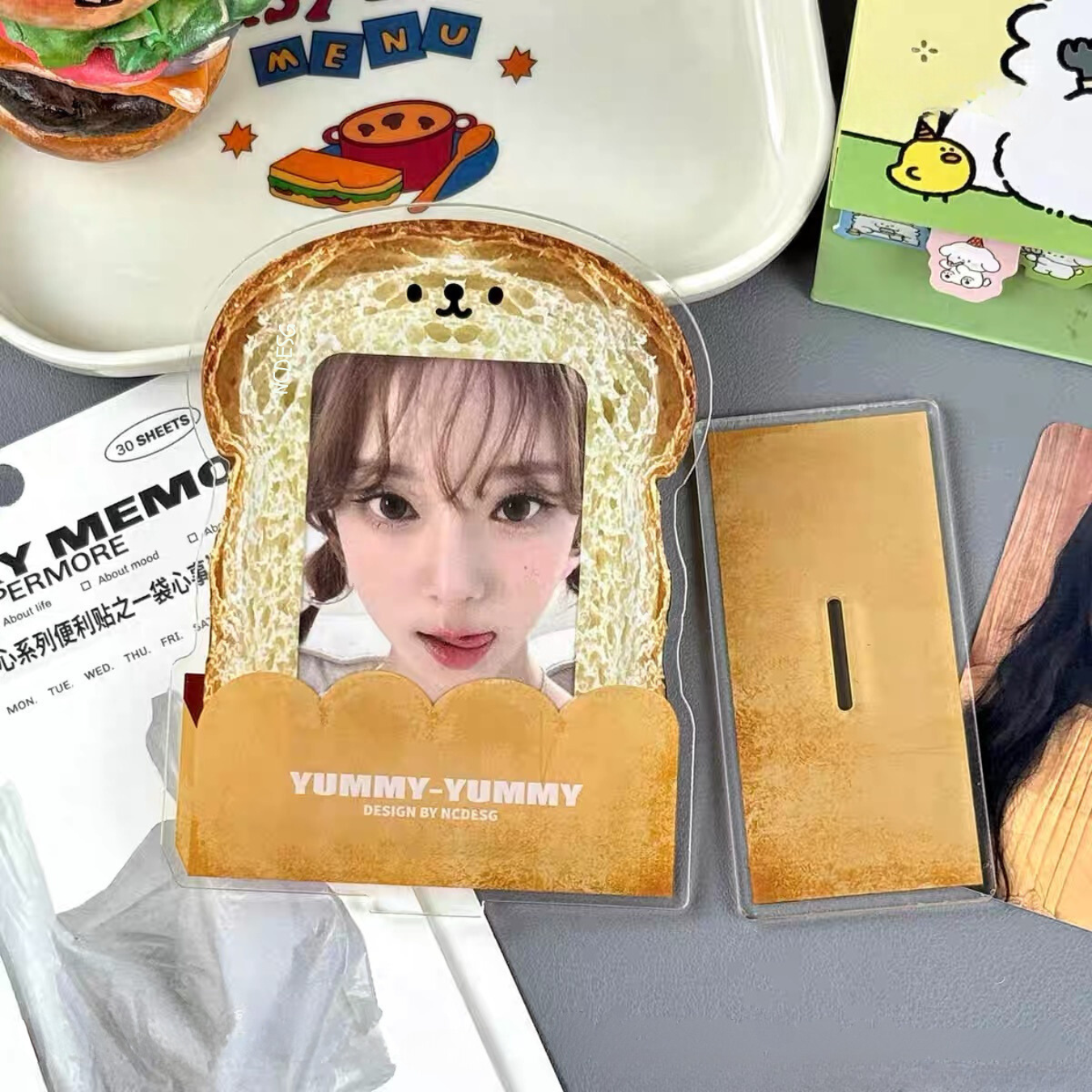 Toast Acrylic PhotoCard Stand | Kpop PhotoCard Holder Display