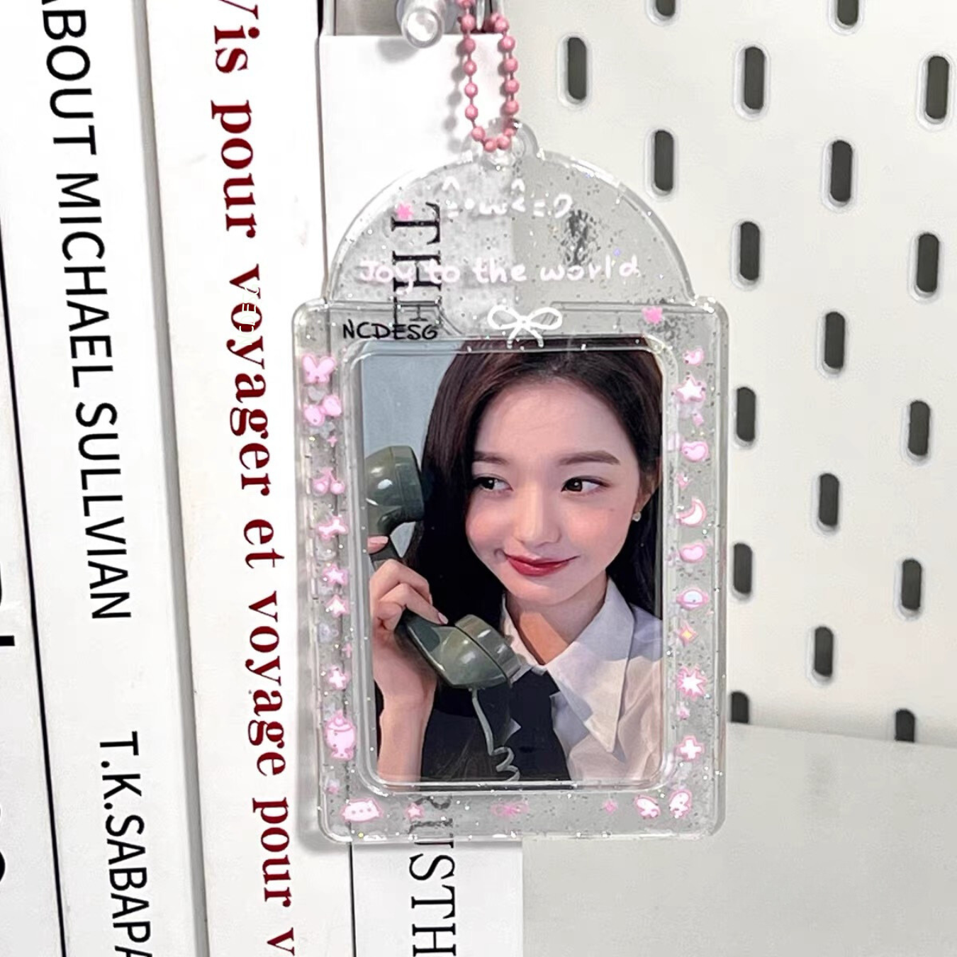 Glitter Pink Girly Card Holder | Kpop photocard holder
