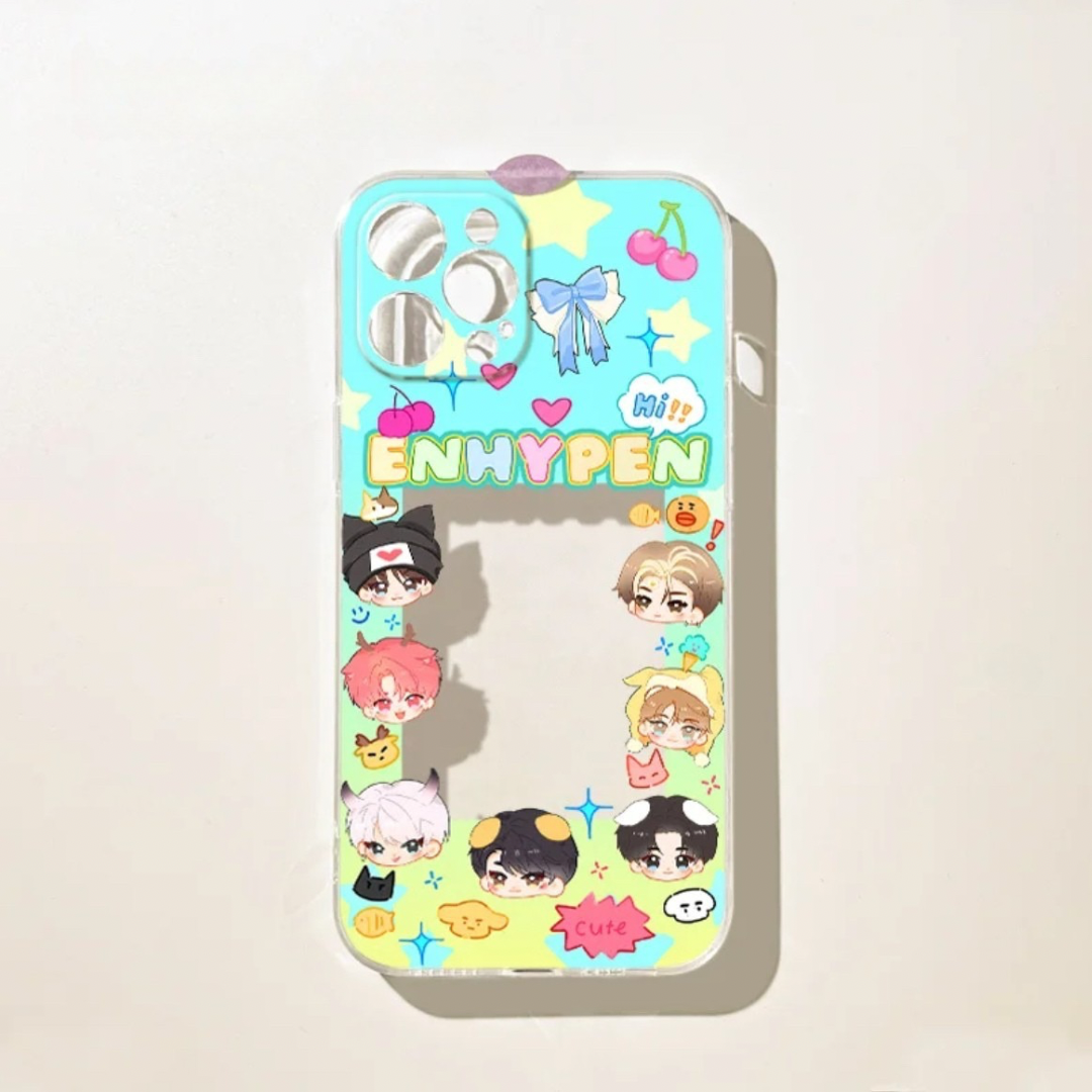 Enhypen Group Inspired Photocard Phone Case|ENGENE Kpop Merch Gift