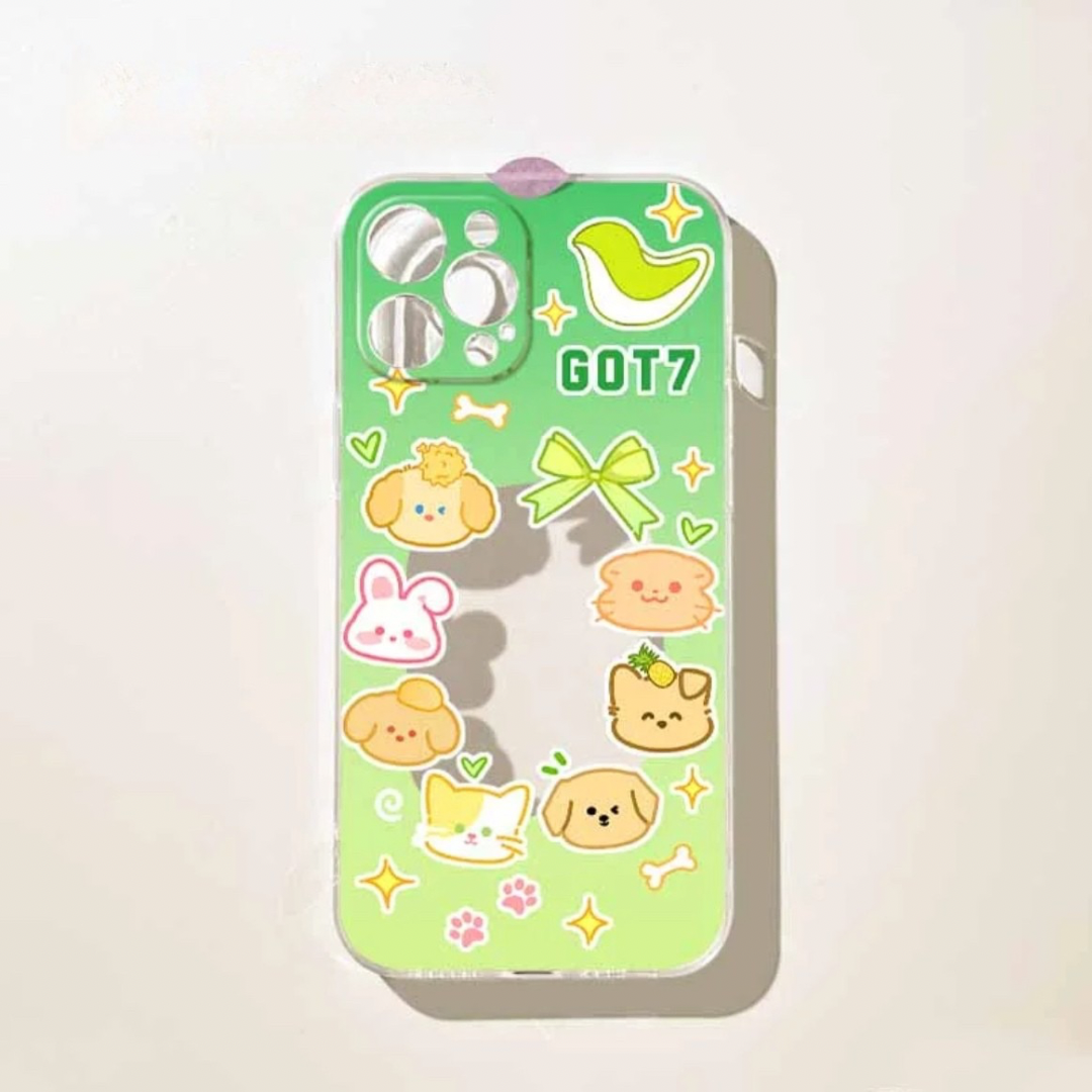 GOT7 Cartoon Style Inspired Photocard Phone Case|IGOT7 아가새 Kpop Merch Gift