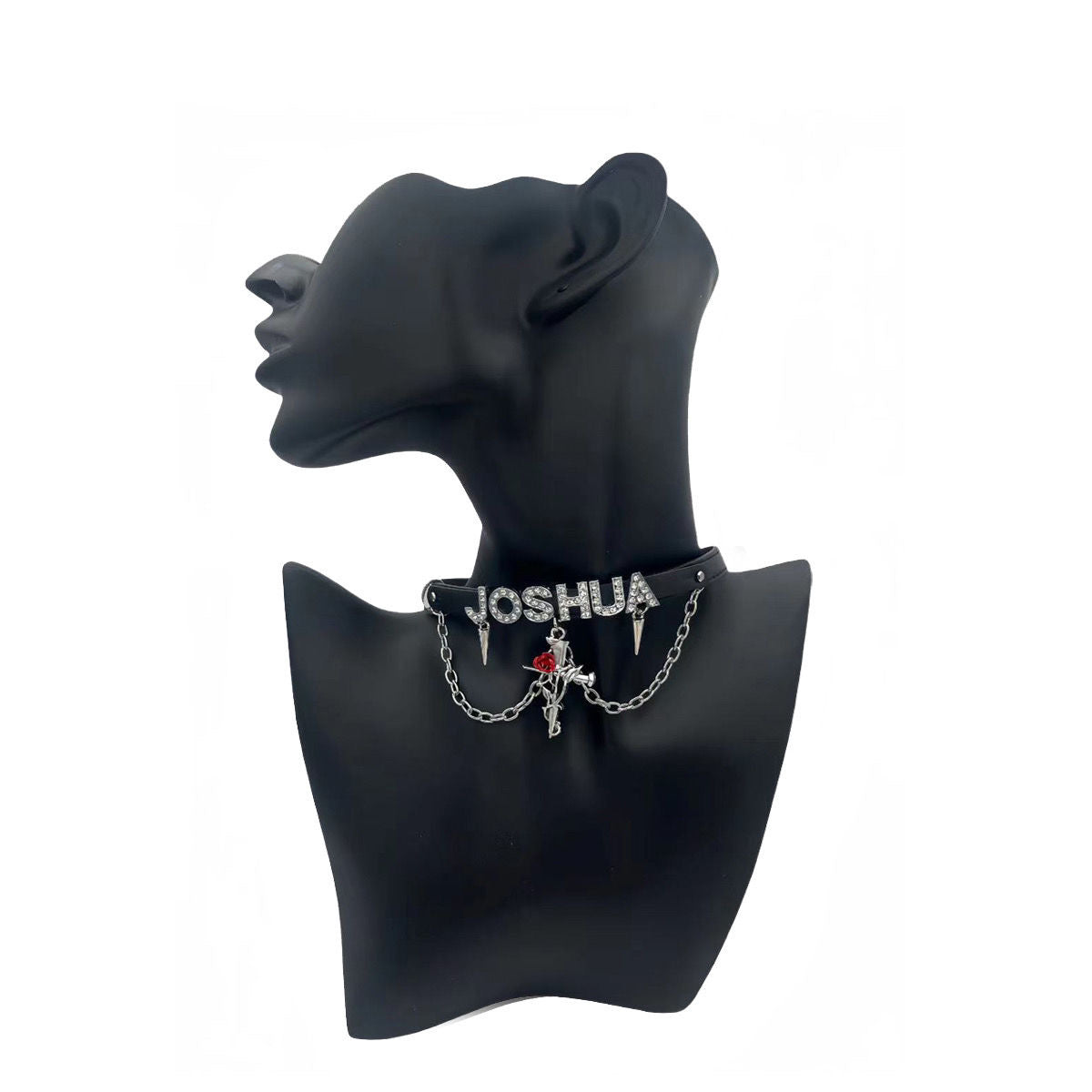 Kpop Idol Name Collar With Personalized Letters|Custom Black Choker|SVT Joshua Kpop Fan Accessories