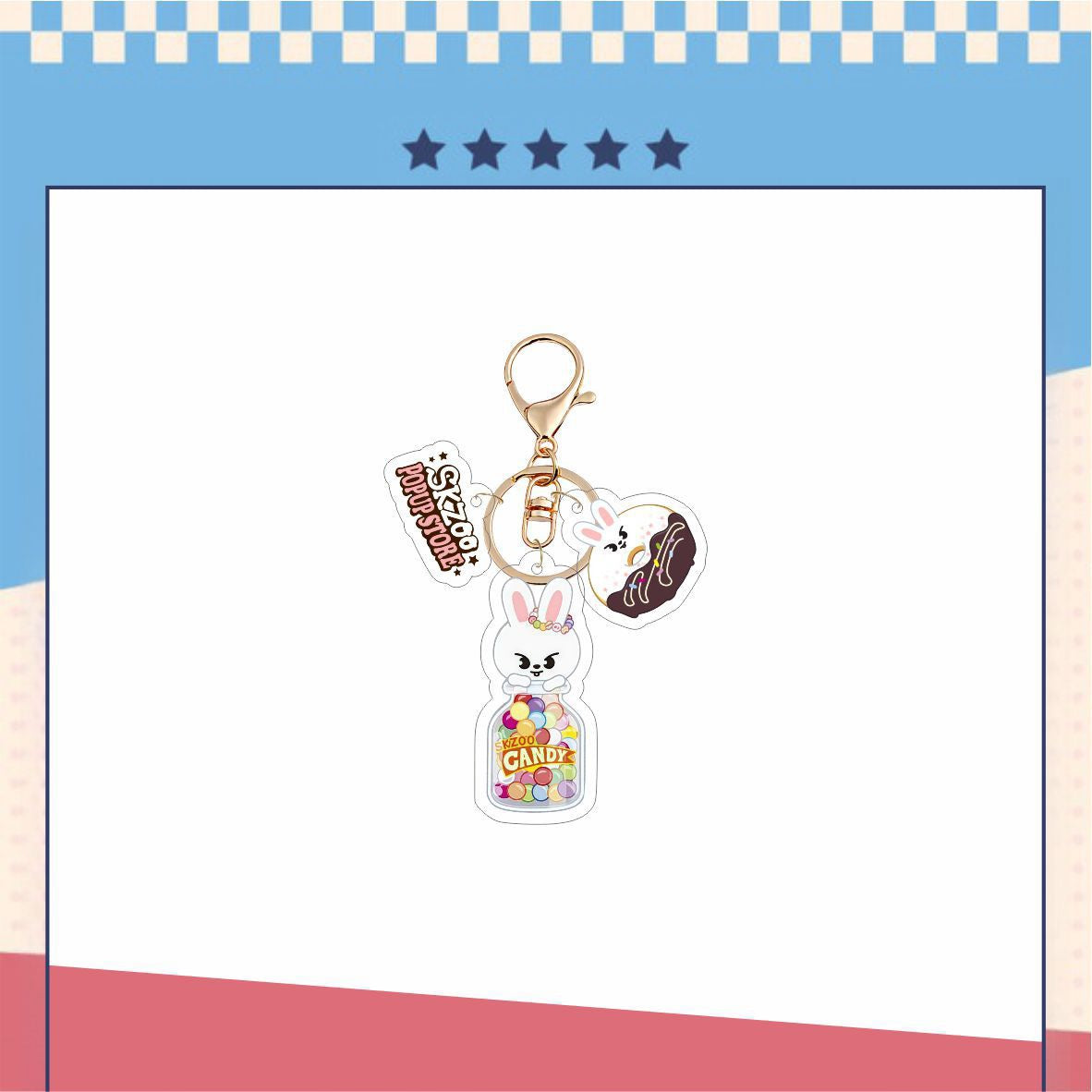 Stray Kids Skzoo Donut Acrylic Keychain|STAY Keychain|Kpop Fanmade Accessories Gift Merch