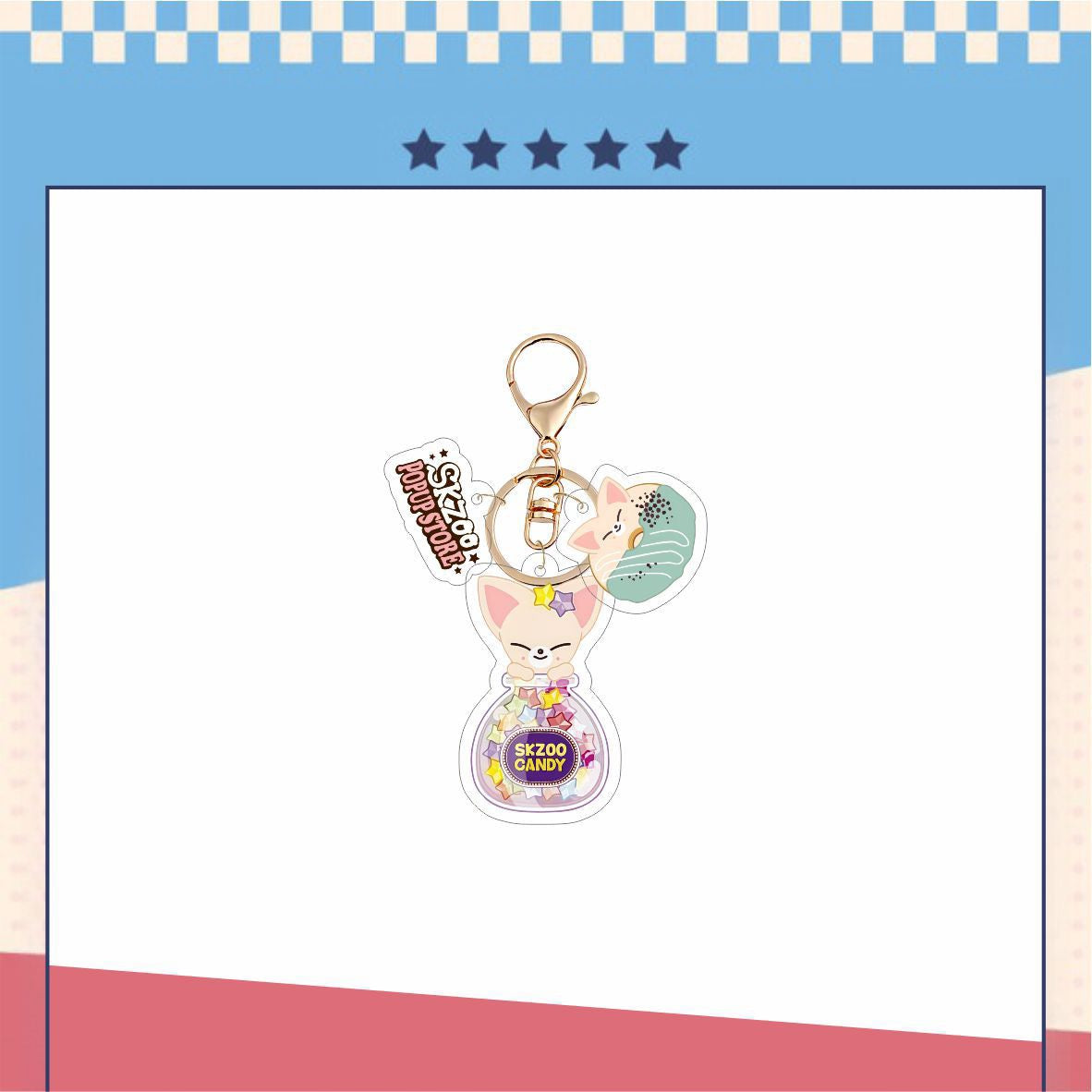 Stray Kids Skzoo Donut Acrylic Keychain|STAY Keychain|Kpop Fanmade Accessories Gift Merch