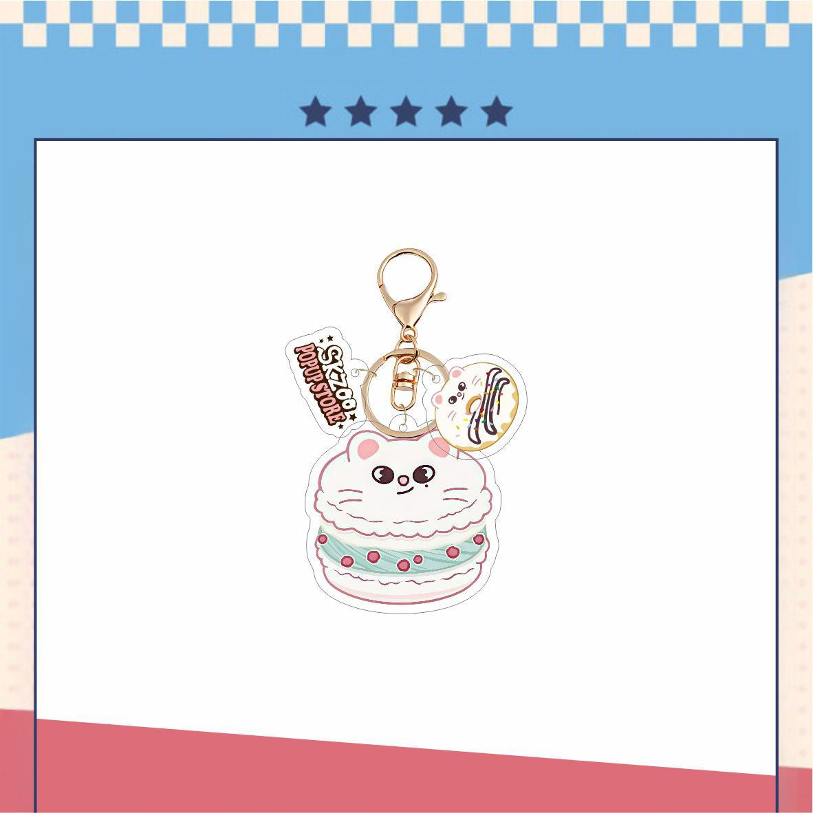 Stray Kids Skzoo Donut Acrylic Keychain|STAY Keychain|Kpop Fanmade Accessories Gift Merch