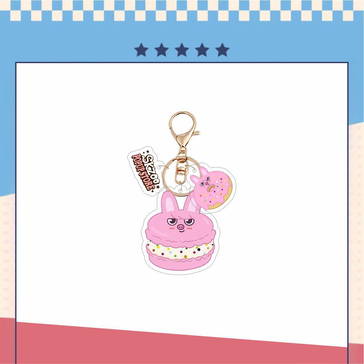 Stray Kids Skzoo Donut Acrylic Keychain|STAY Keychain|Kpop Fanmade Accessories Gift Merch