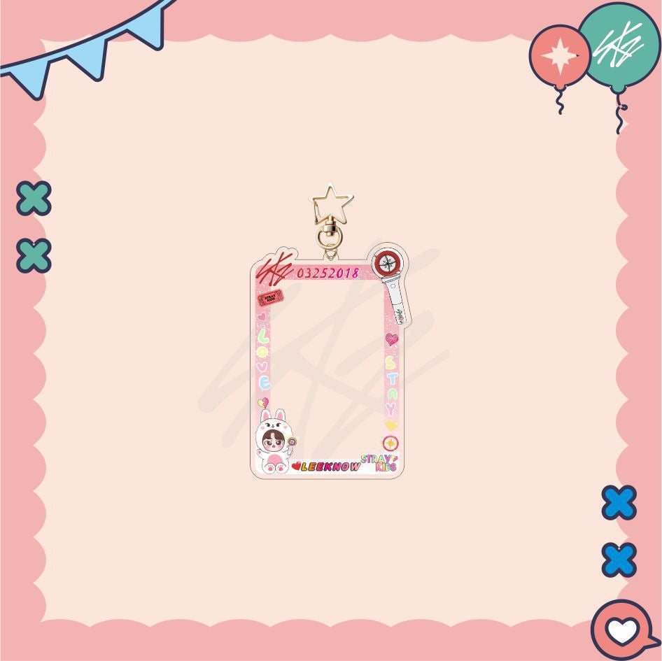 Stray Kids SKZ Lightstick Acrylic Photocard Holder|STAY Gift|Kpop Fanmade Accessories Gift Merch
