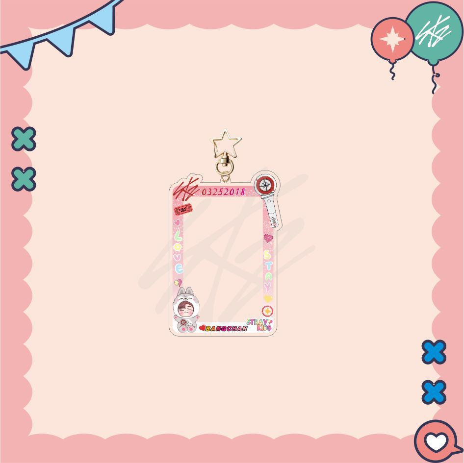 Stray Kids SKZ Lightstick Acrylic Photocard Holder|STAY Gift|Kpop Fanmade Accessories Gift Merch