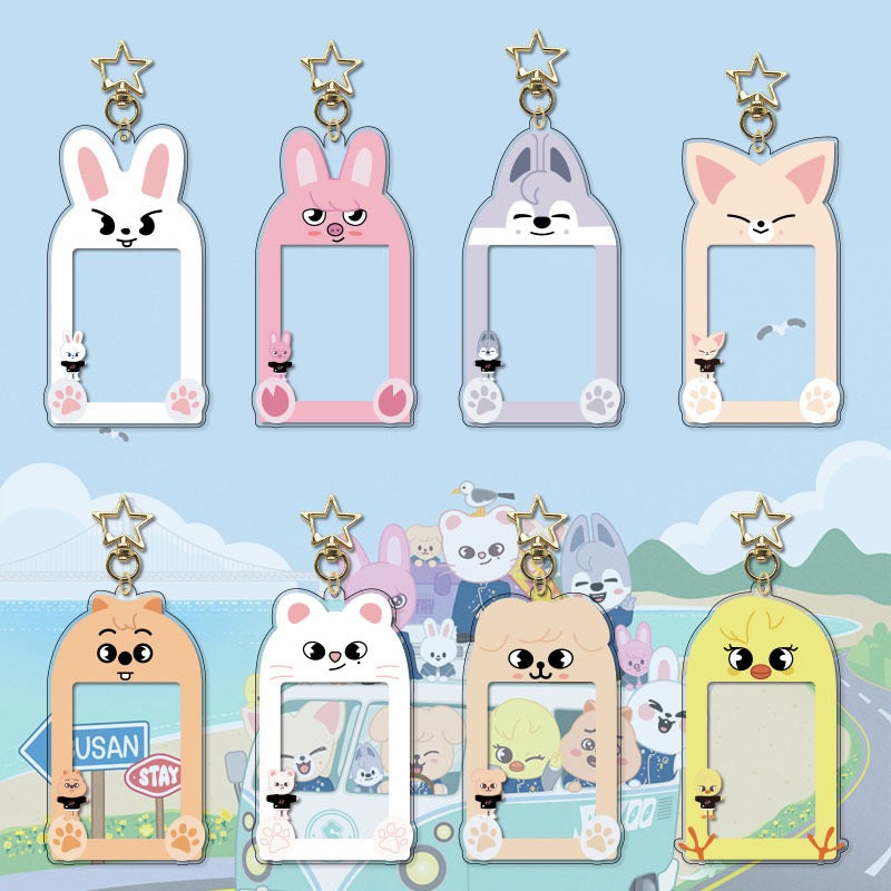 Stray Kids Skzoo Acrylic Photocard Holder|STAY Gift|Kpop Fanmade Accessories Gift Merch