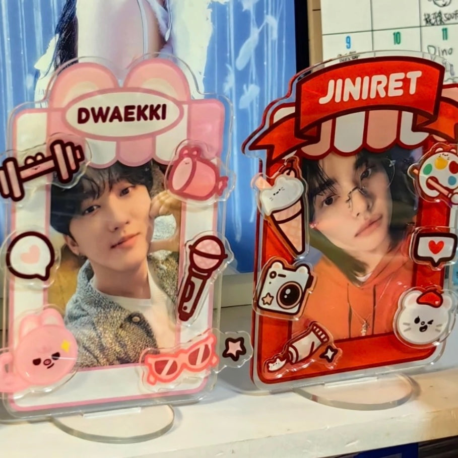 Stray Kids Skzoo Acrylic Photocard Holder Standee|STAY Gift|Kpop Fanmade Merch