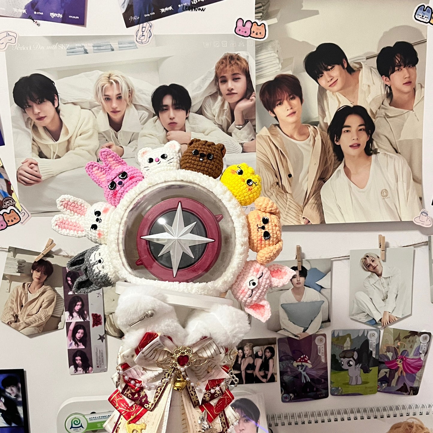 StrayKids OT8 Lightstick Crochet Cover| StrayKids Concert Essentials|STAY Gift Merch