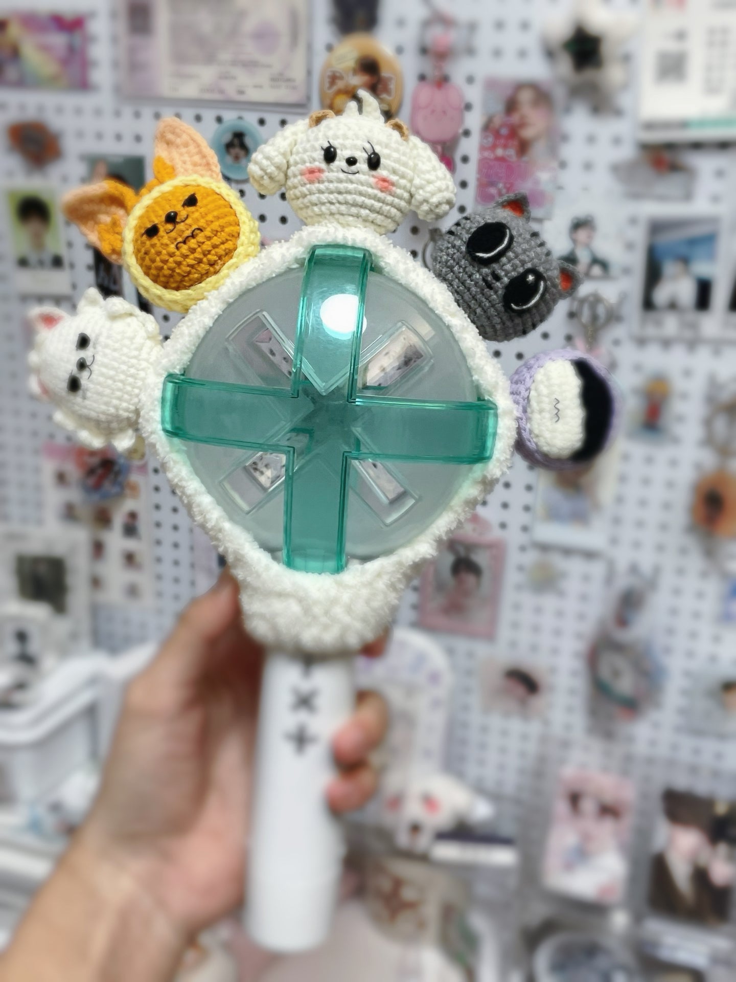 TXT Lightstick Crochet Cover|Moa Bong Decor|PPULBATU inspired Merch|Moa Gift Merch|Kpop concert