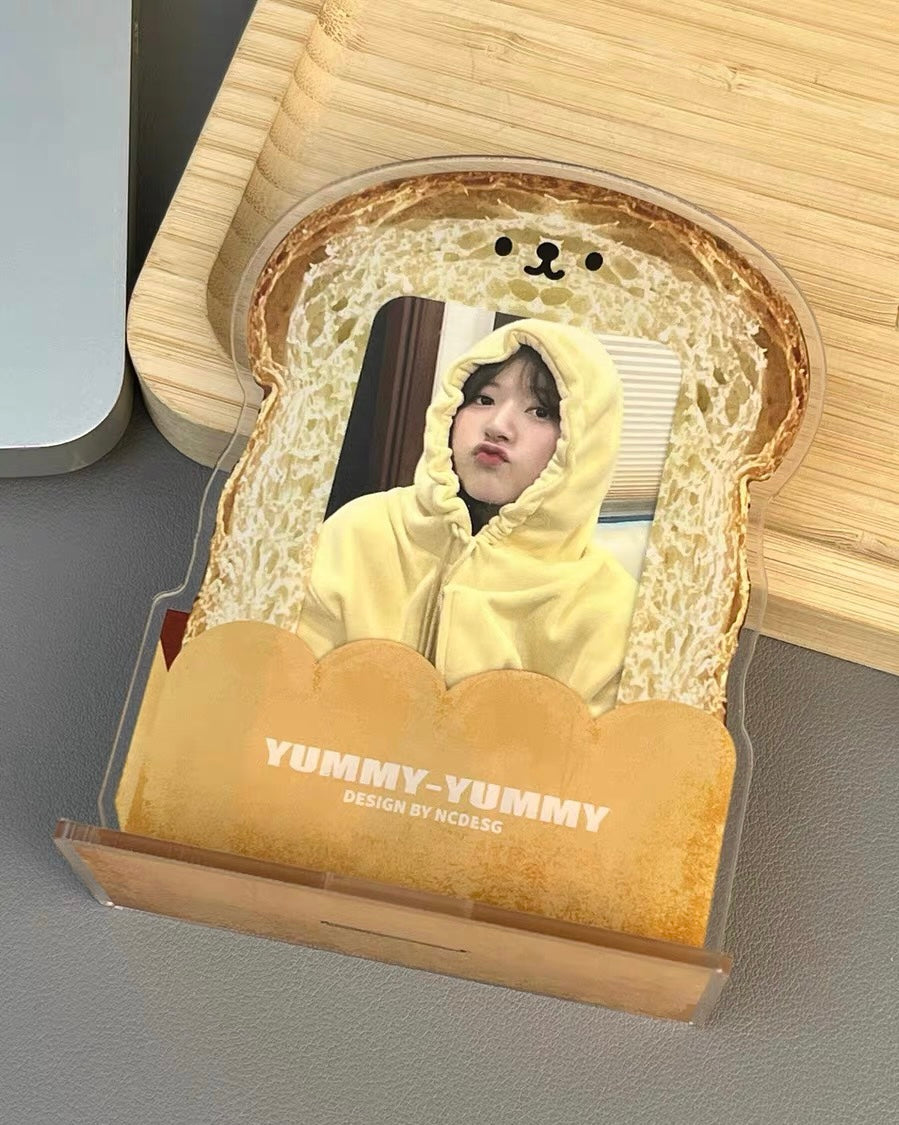 Toast Acrylic PhotoCard Stand | Kpop PhotoCard Holder Display