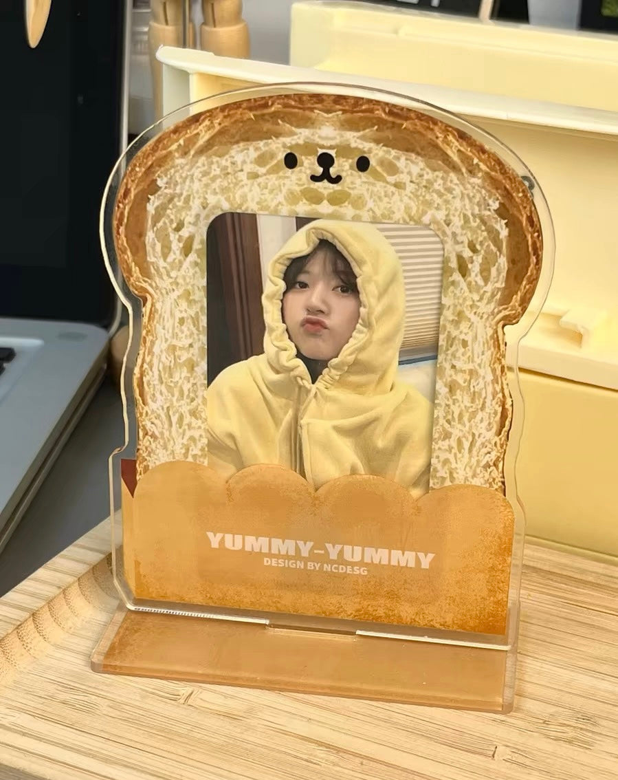 Toast Acrylic PhotoCard Stand | Kpop PhotoCard Holder Display