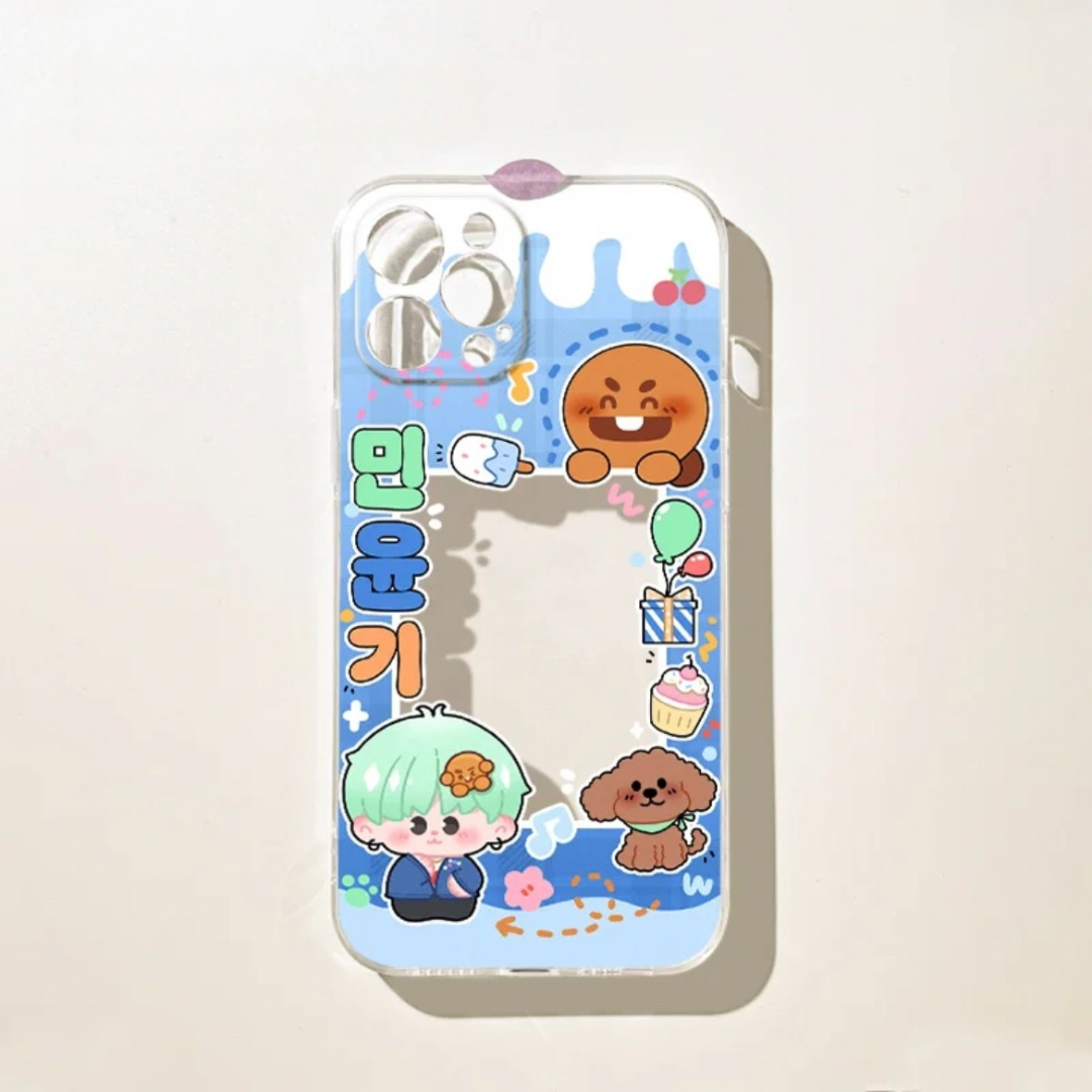 BTS SUGA 민윤기 Inspired Photocard Phone Case|ARMY Kpop Merch Gift