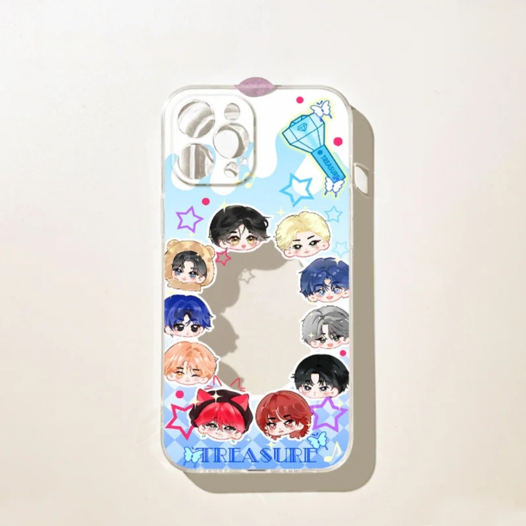 Treasure Cartoon Style Inspired Photocard Phone Case| Treasure Maker Kpop Merch Gift
