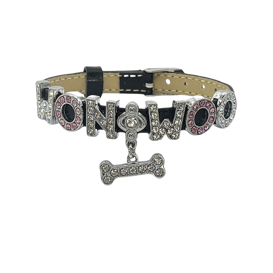 Seventeen Wonwoo Star Black Choker|Carat Fan Merch|Kpop Leather Collar With Rhinestone Letters