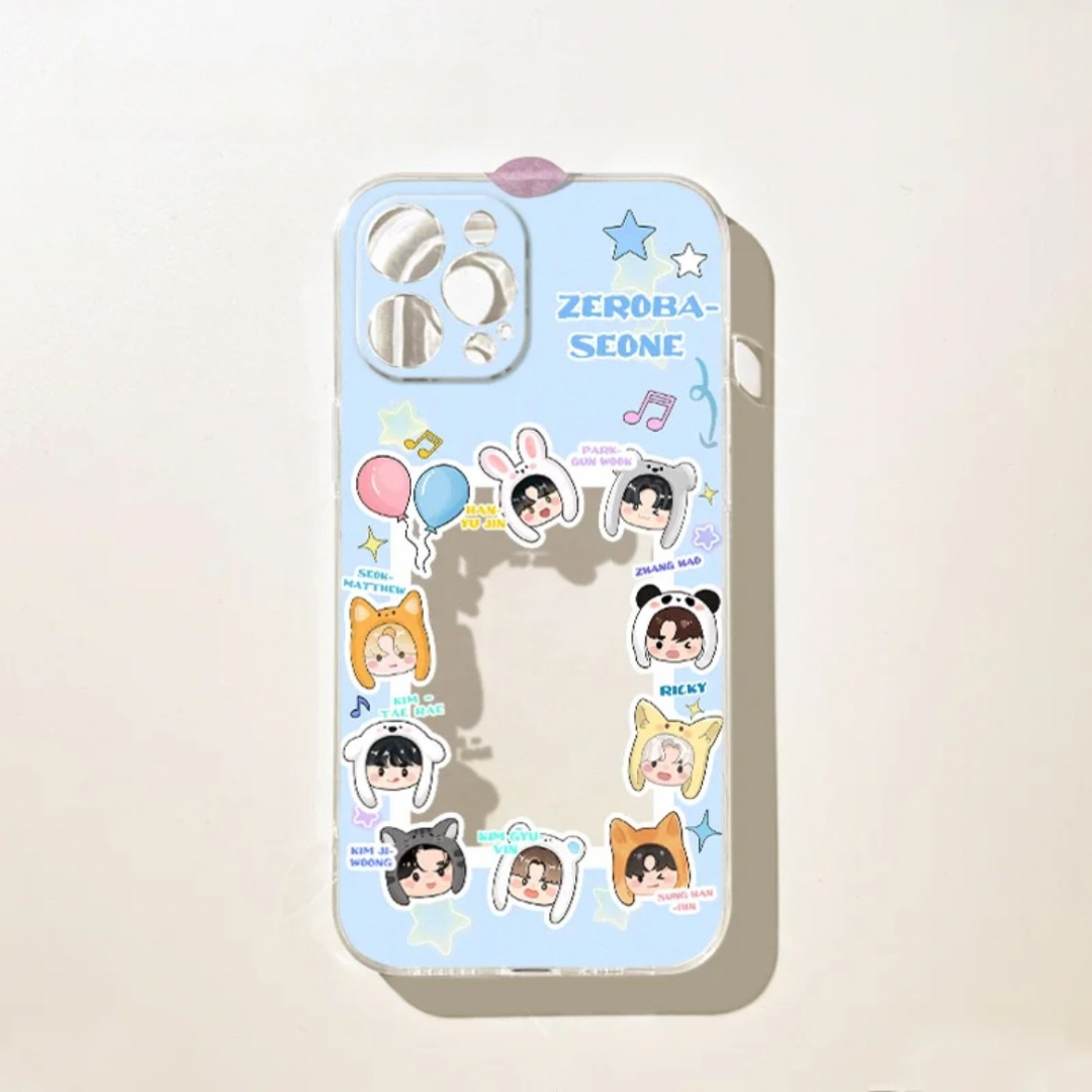 ZEROBASEONE ZB1 Cartoon Style Inspired Photocard Phone Case|ZEROSE Kpop Merch Gift