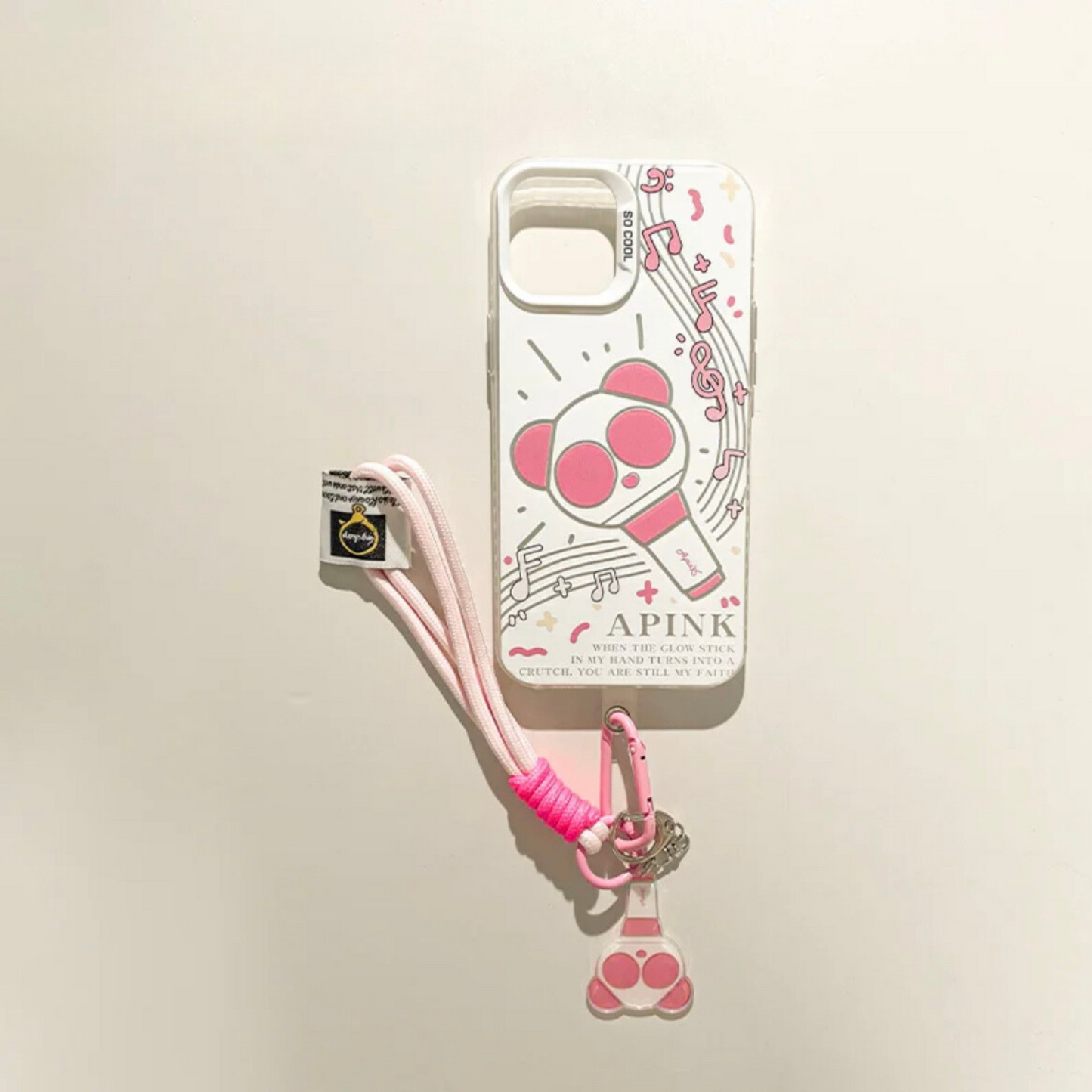 Apink Lightstick Kpop Phone Case | Gift for Pink Panda