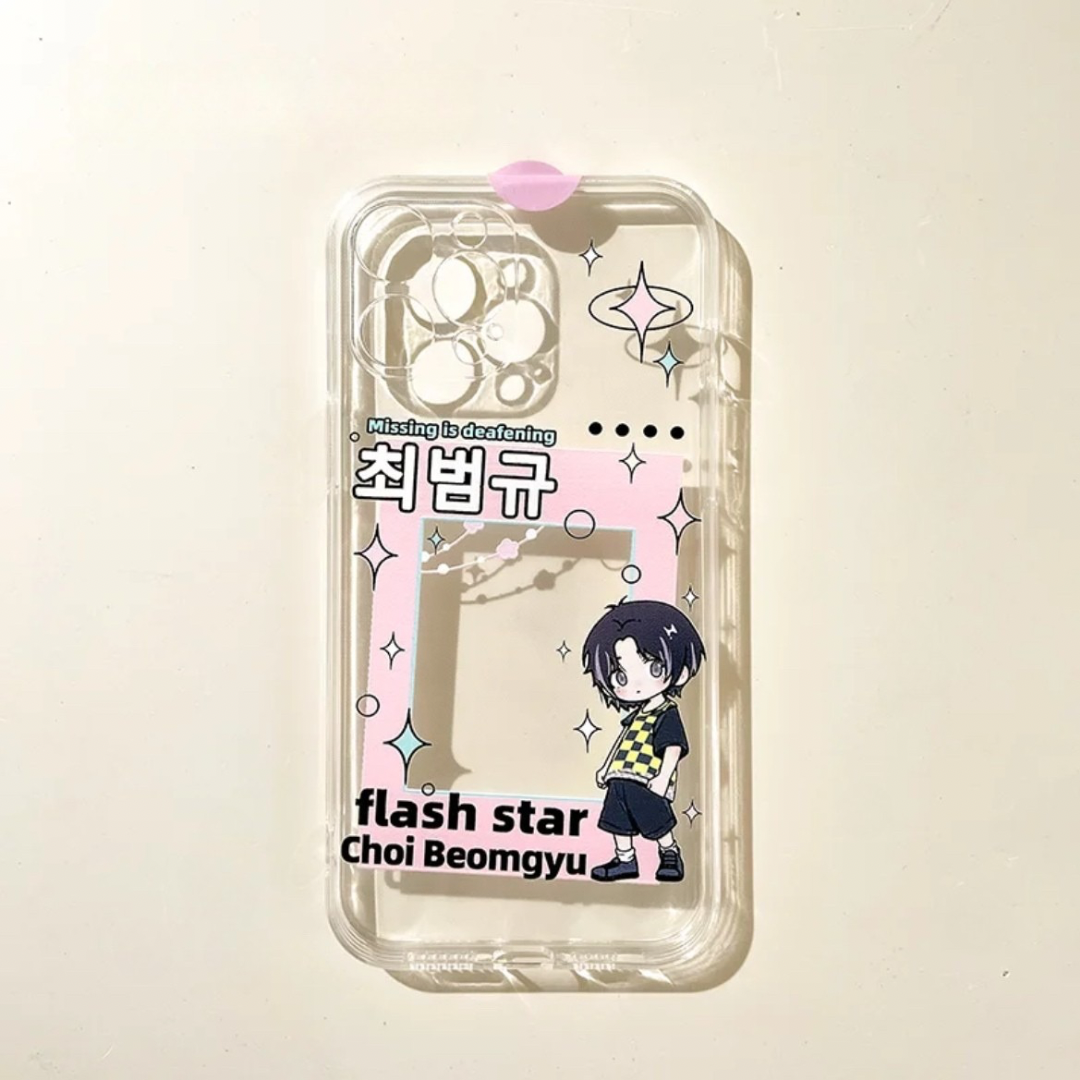 TXT BEOMGYU Photocard Clear Phone Case|MOA Kpop Phone Case