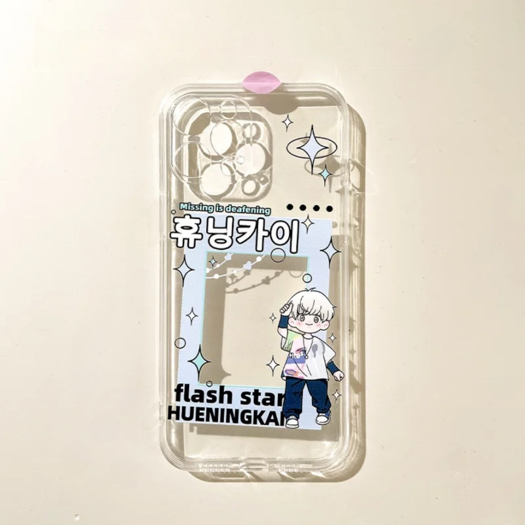 TXT HUENINGKAI Photocard Clear Phone Case|MOA Kpop Phone Case