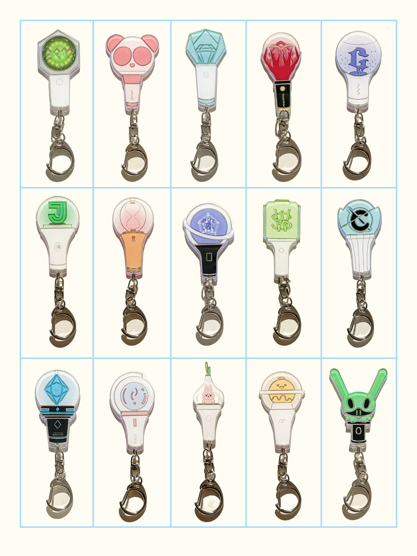Kpop Lightstick Keychain Part.4