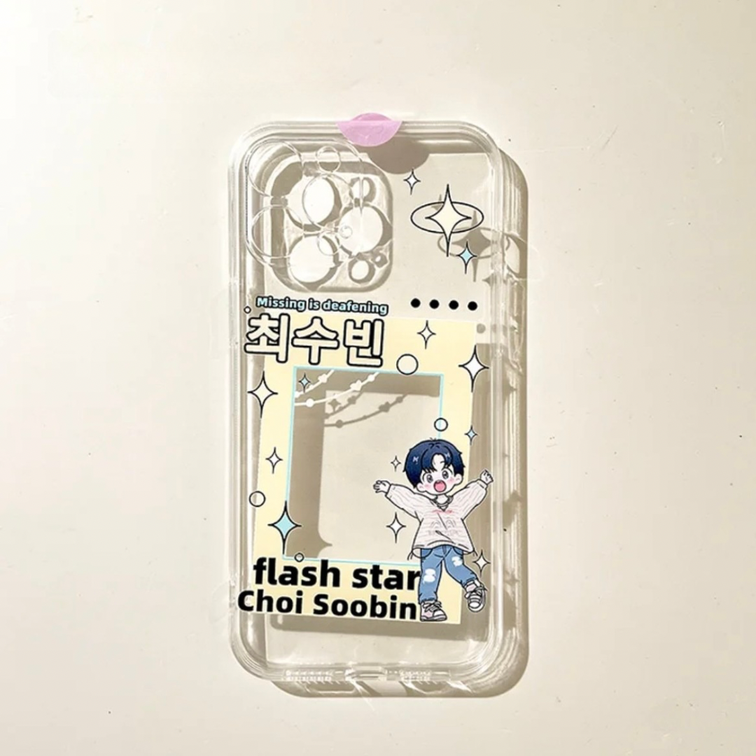 TXT SOOBIN Photocard Clear Phone Case|MOA Kpop Phone Case