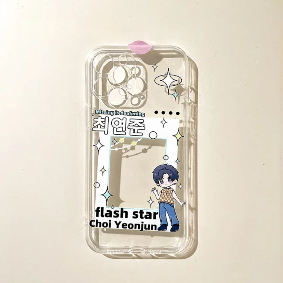 TXT YEONJUN Photocard Clear Phone Case|MOA Kpop Phone Case