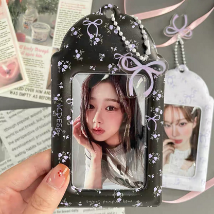 Wisteria Flower Bow Card Holder | Kpop photocard holder