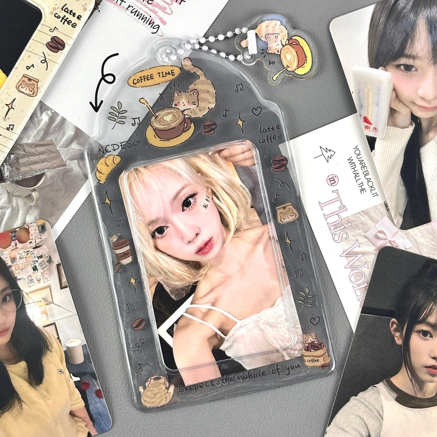 Coffee Kitty Card Holder | Kpop photocard holder