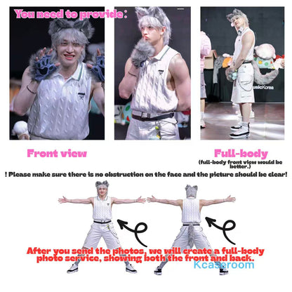 Custom Kpop Abstract Plush | Personalized Fanmade Character Toy