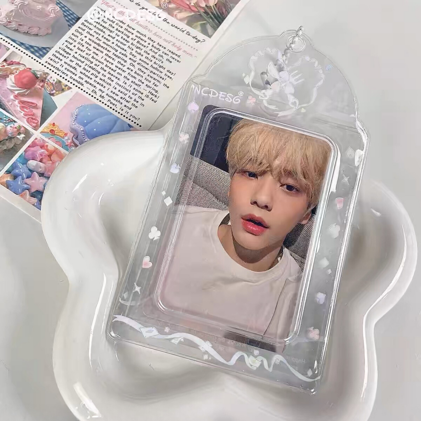 Ribbon Pudding Card Holder | Kpop photocard holder