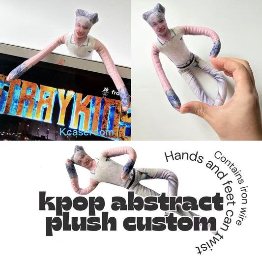 Custom Kpop Abstract Plush | Personalized Fanmade Character Toy