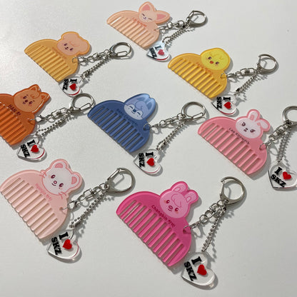 Straykids Mini Comb Charm Skzoo Comb keychain SKZ Bag Charm