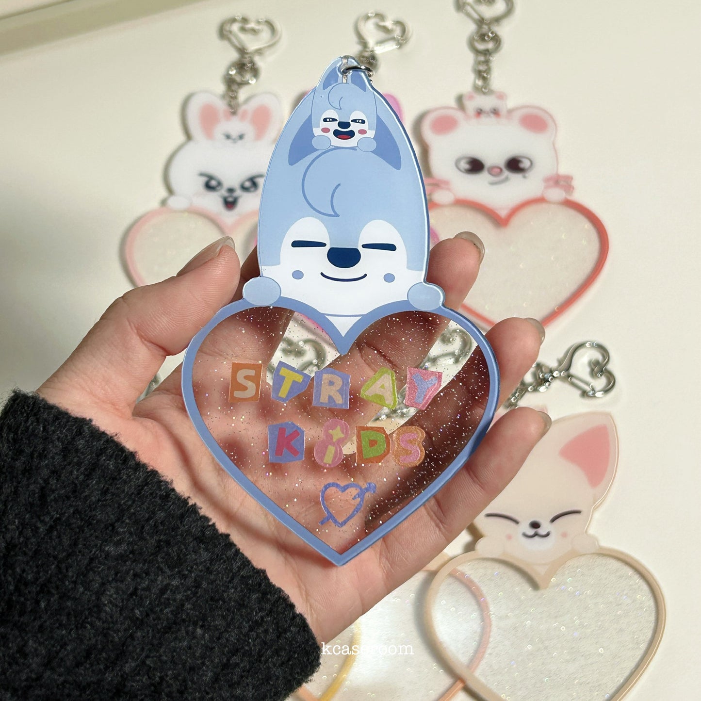 (Preorder!) Stray Kids Skzoo Customizable Heart Keychains