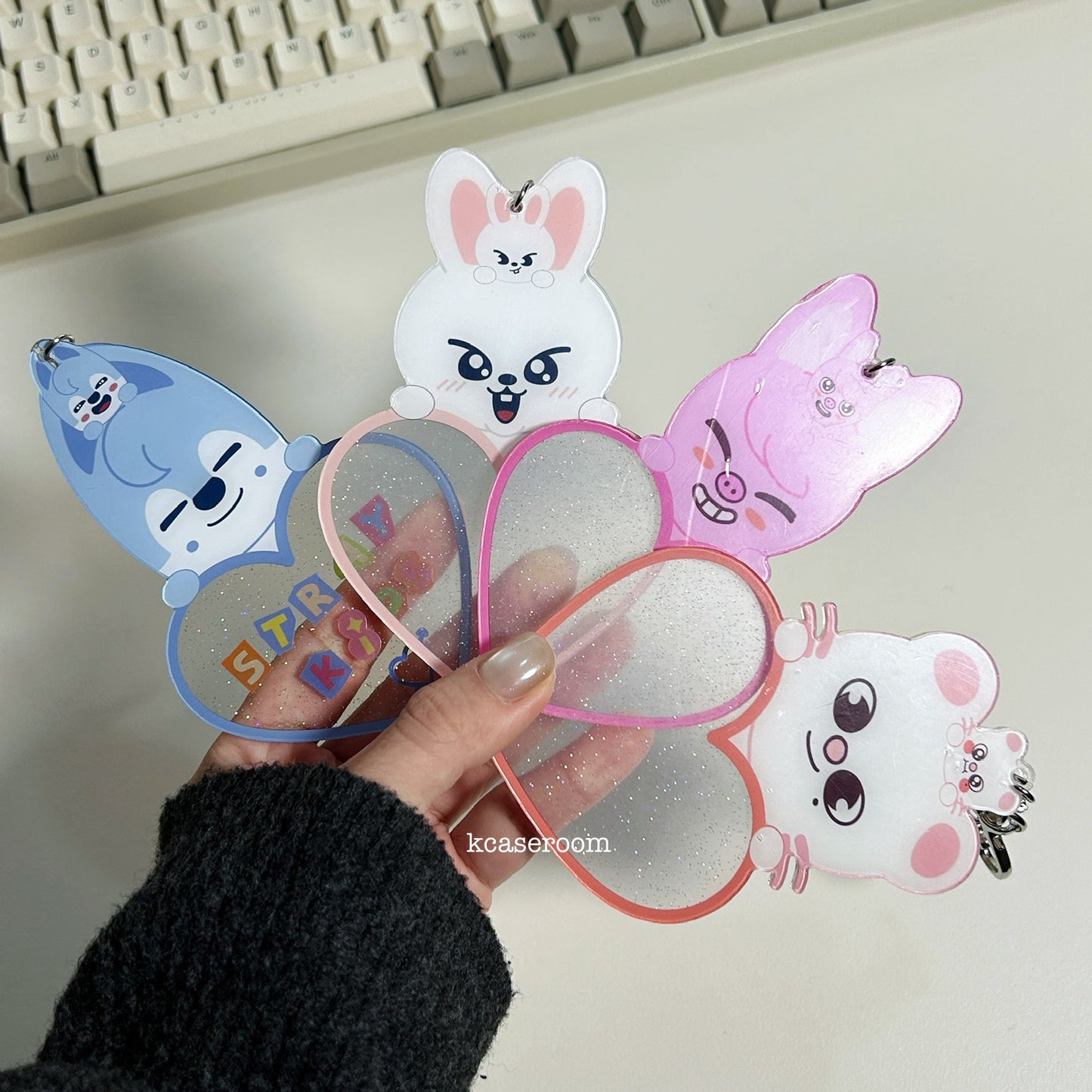 (Preorder!) Stray Kids Skzoo Customizable Heart Keychains
