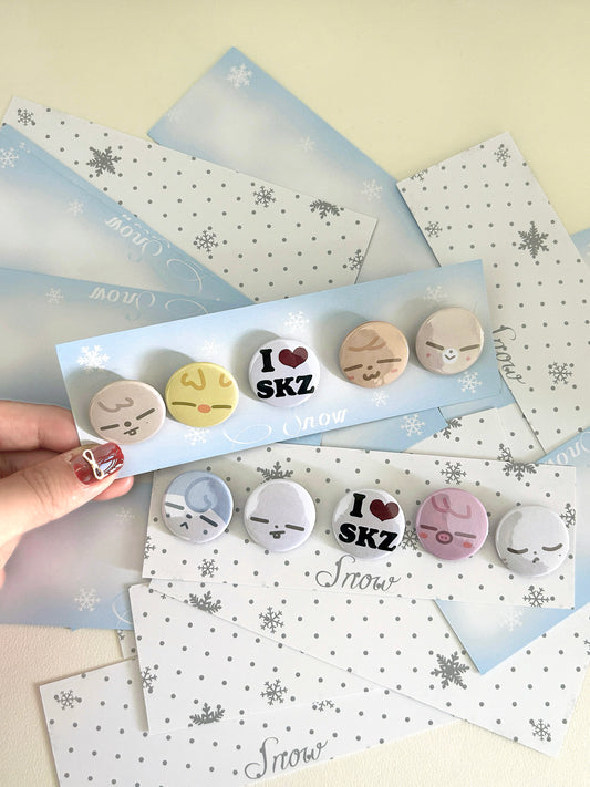 Stray Kids Skzoo Mini Button Badges Set