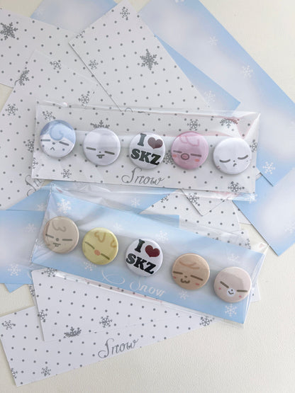 Stray Kids Skzoo Mini Button Badges Set