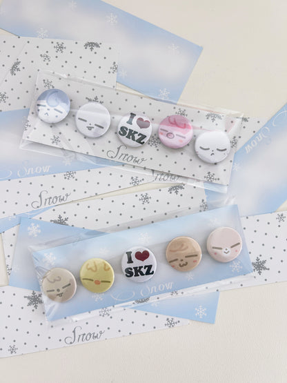 Stray Kids Skzoo Mini Button Badges Set