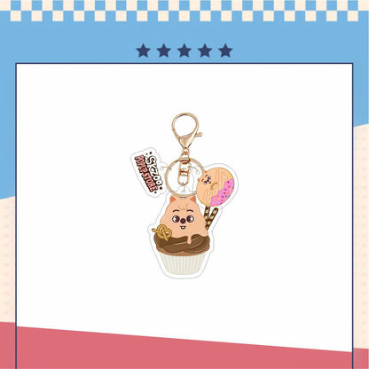 Stray Kids Skzoo Donut Acrylic Keychain|STAY Keychain|Kpop Fanmade Accessories Gift Merch