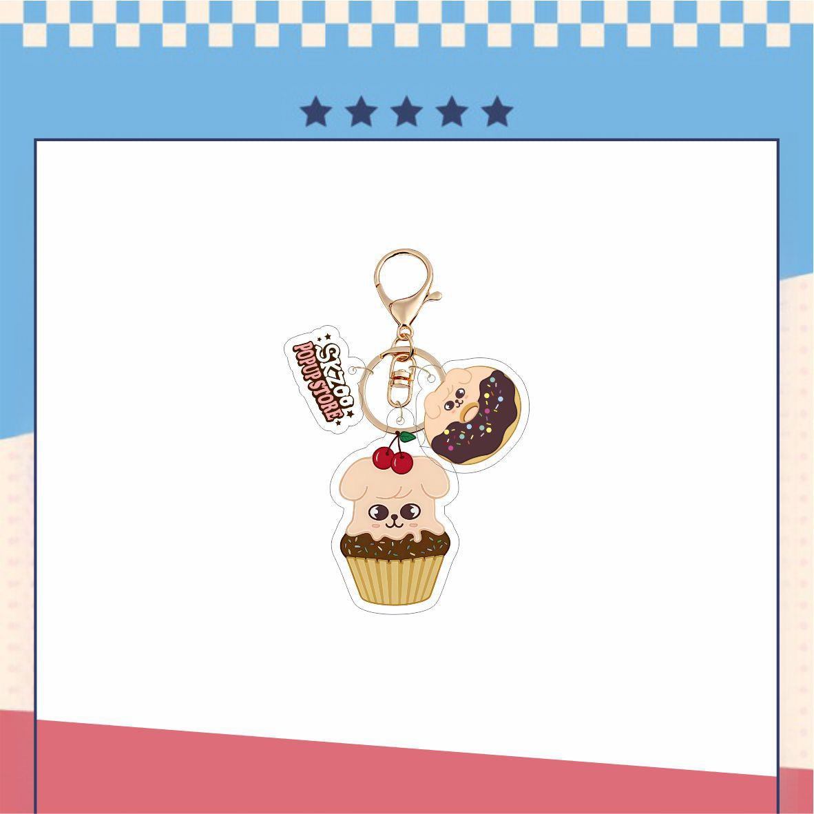 Stray Kids Skzoo Donut Acrylic Keychain|STAY Keychain|Kpop Fanmade Accessories Gift Merch