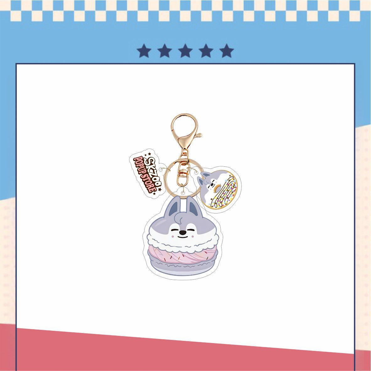 Stray Kids Skzoo Donut Acrylic Keychain|STAY Keychain|Kpop Fanmade Accessories Gift Merch