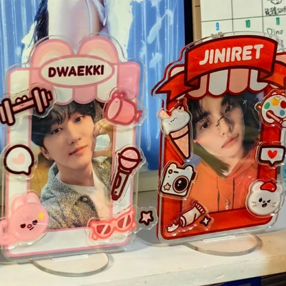 Stray Kids Skzoo Acrylic Photocard Holder Standee|STAY Gift|Kpop Fanmade Merch