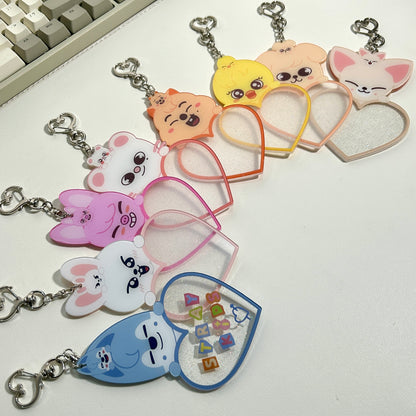 (Preorder!) Stray Kids Skzoo Customizable Heart Keychains