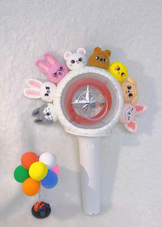 StrayKids OT8 Lightstick Crochet Cover| StrayKids Concert Essentials|STAY Gift Merch
