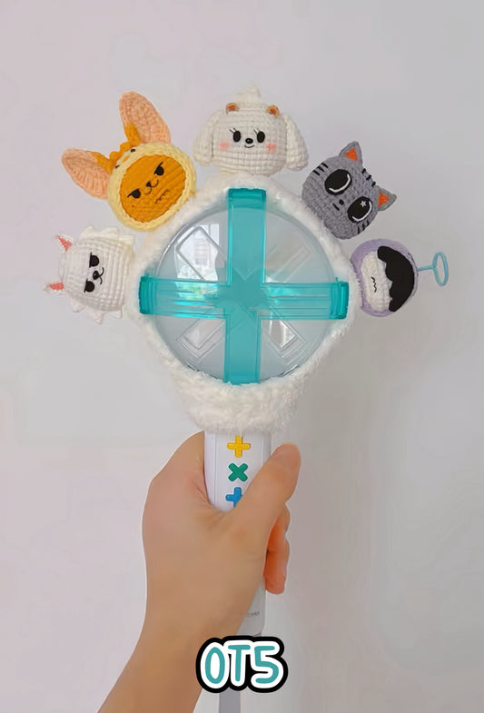 TXT Lightstick Crochet Cover|Moa Bong Decor|PPULBATU inspired Merch|Moa Gift Merch|Kpop concert