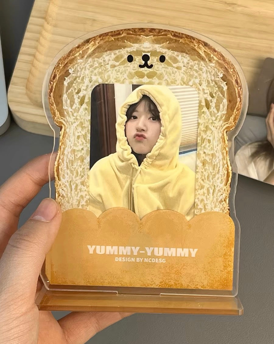 Toast Acrylic PhotoCard Stand | Kpop PhotoCard Holder Display