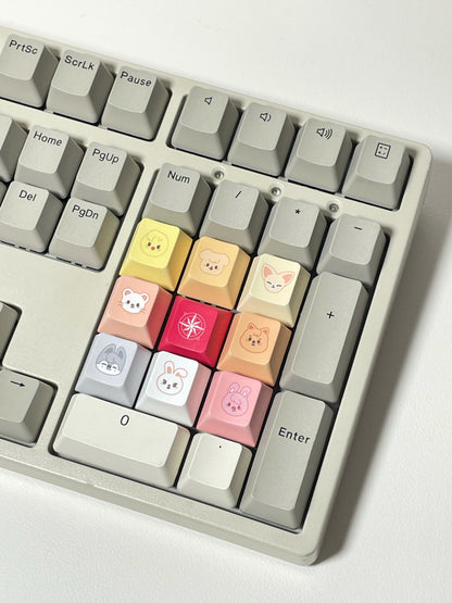 Skzoo Keycap Set |Stray Kids Keycap Fidget Keychains, Skzoo Keyboard Switch