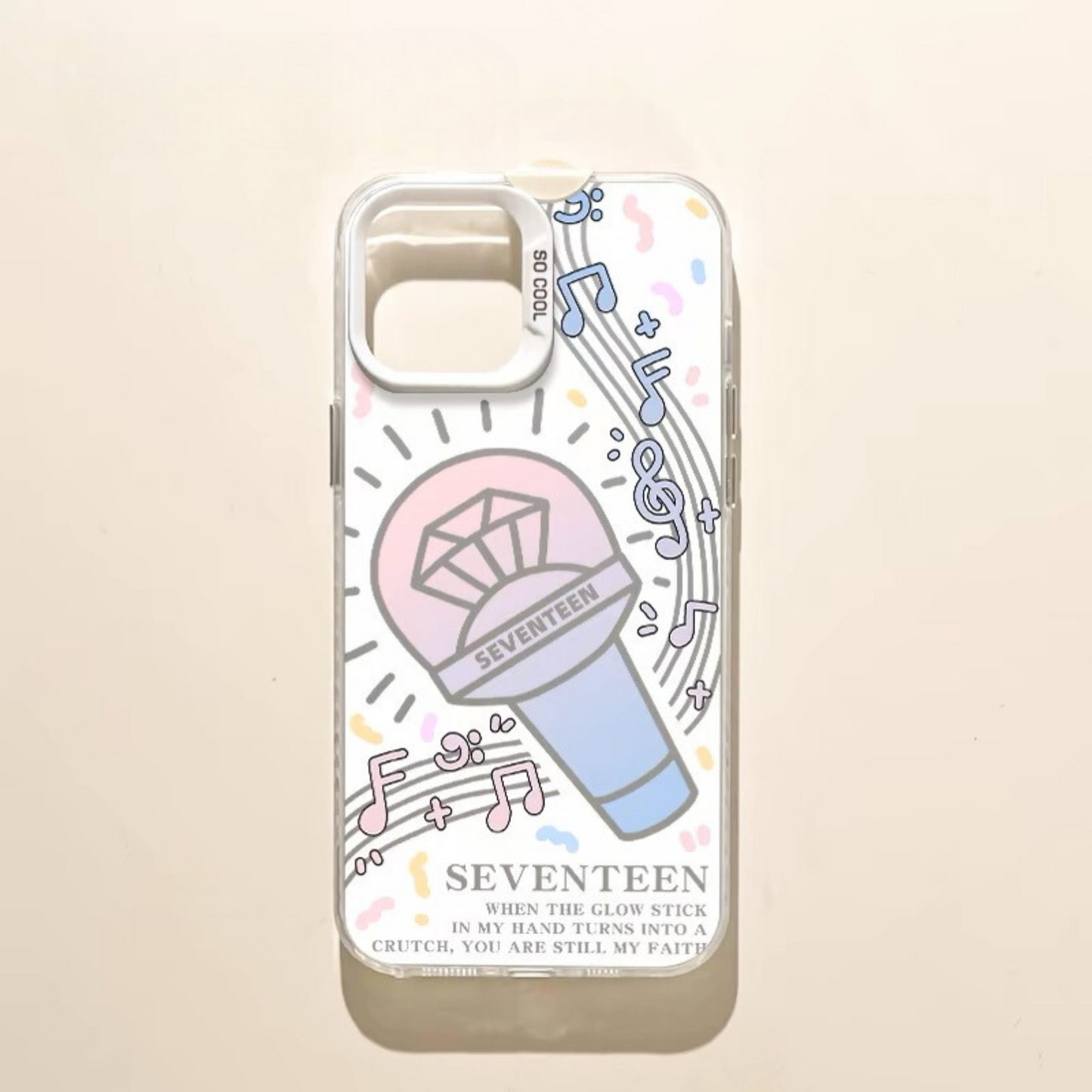 Seventeen Lightstick Kpop Phone Case | Gift for Carat bong