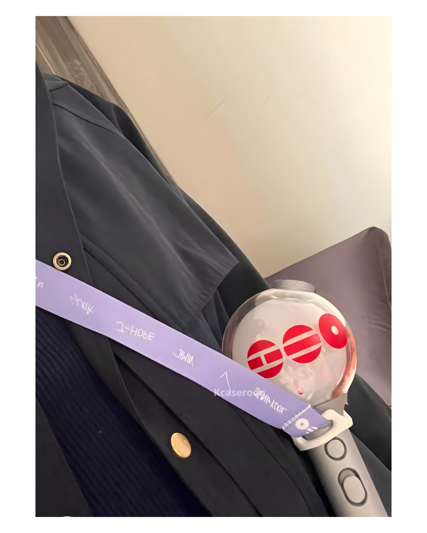 In Stock—BTS Lightstick Lanyard Strap Holder | BTS Arirang World Tour Accessory ARMY purple Inspired Strap Lightstick Lanyard Strap